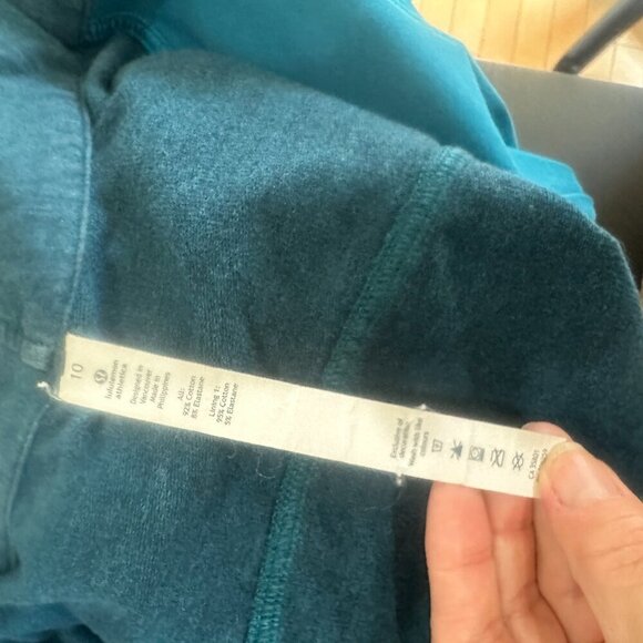 Lululemon Coast Wrap II Jacket Long Sleeve Top Coat Size 10 Teal - Picture 14 of 14